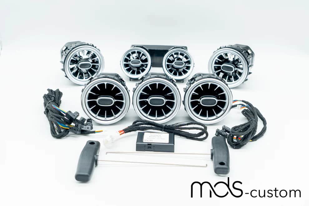 Mercedes W205 Lüftungsdüsen mit Ambientebeleuchtung